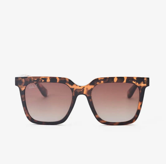 Dani Brown Cheetah Square Oversized Sunglasses