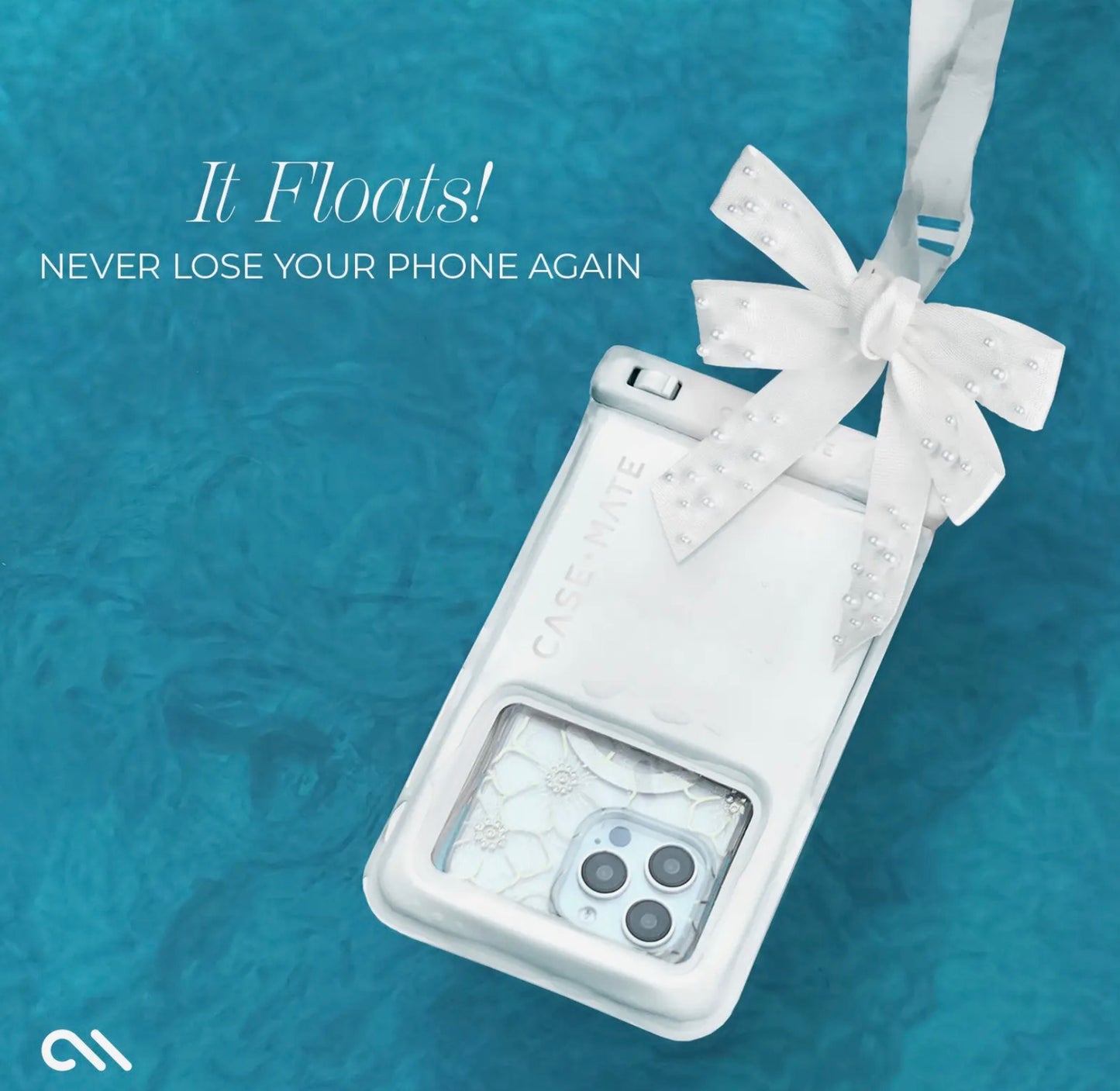 Case-Mate Ivory Pearl Waterproof Floating Pouch