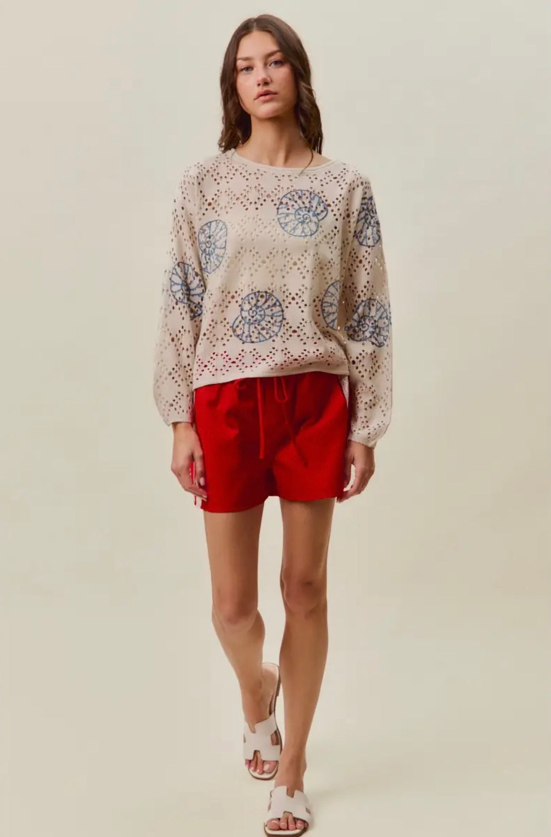 Seashell Lightweight Sweater Top