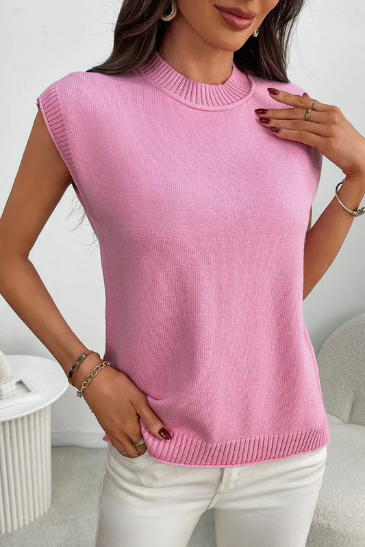 Pretty In Pink Sweater Vest