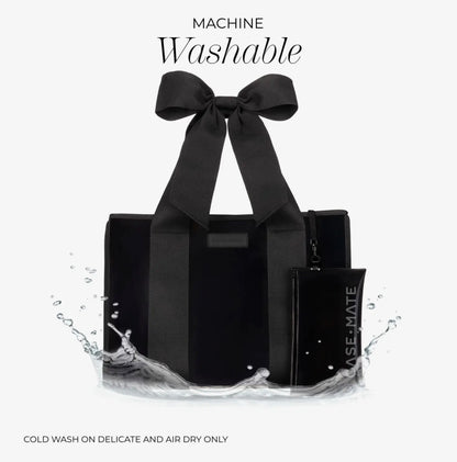 Case-Mate Midnight Black Bow Jelly Tote