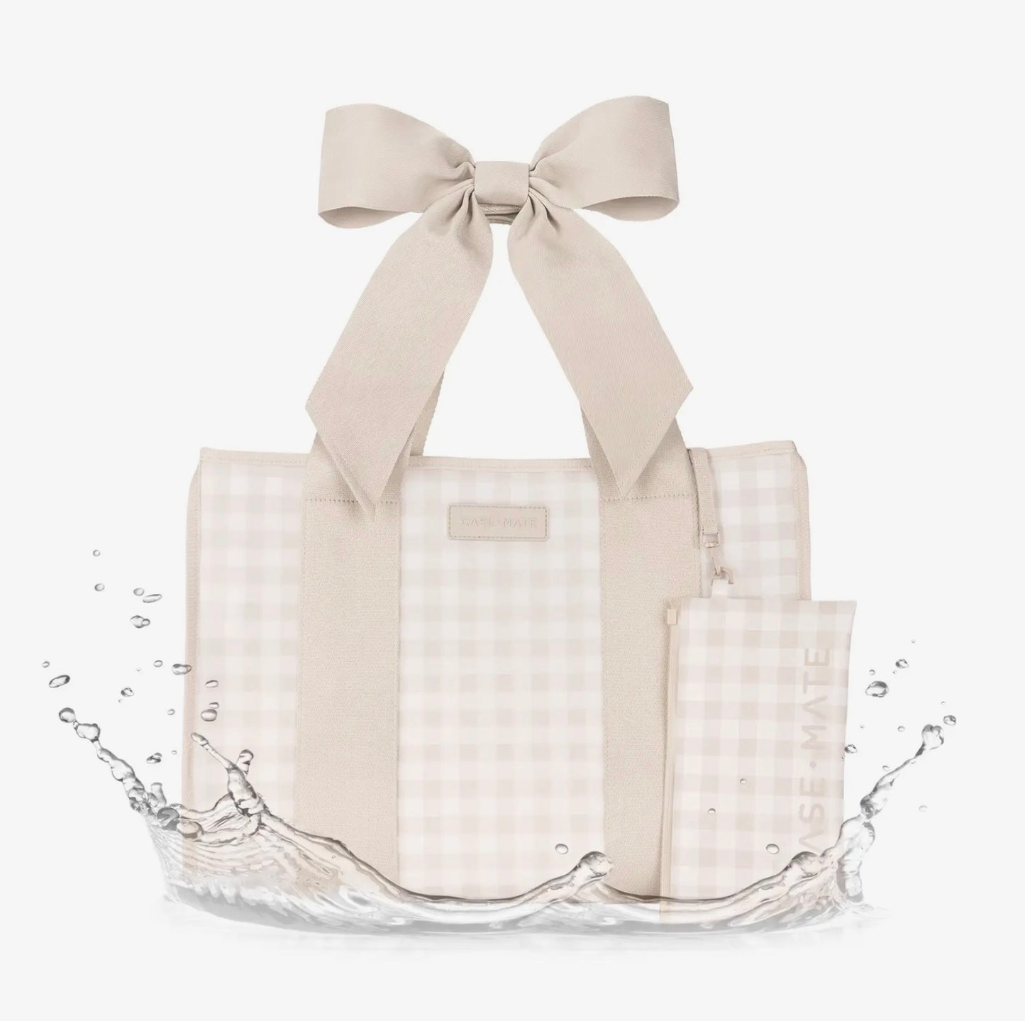 Morgan Case-Mate Gingham Bow Jelly Tote