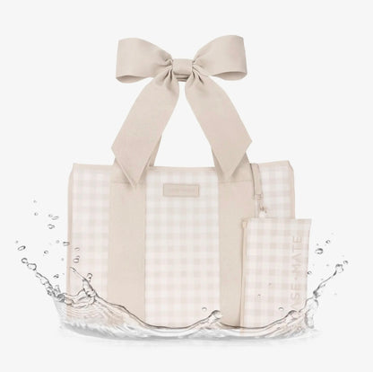 Morgan Case-Mate Gingham Bow Jelly Tote