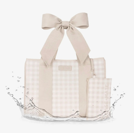 Morgan Case-Mate Gingham Bow Jelly Tote