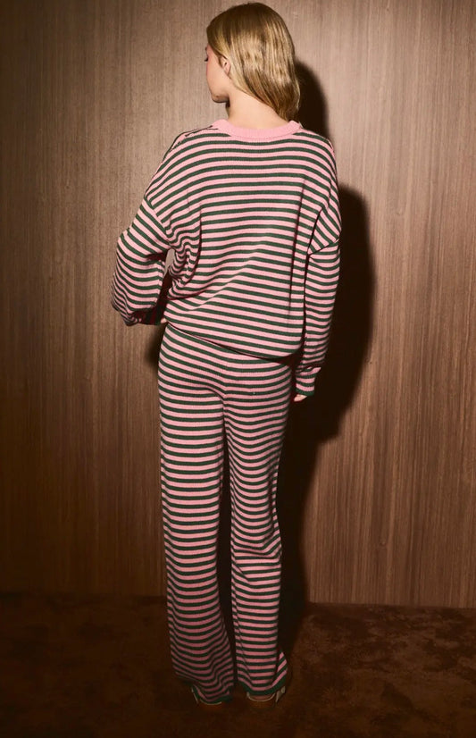 Kandy Striped Loungewear Pink/Green