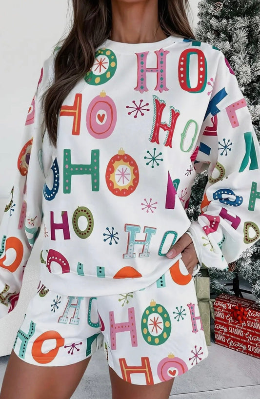 Ho Ho Ho Christmas 2 pc Lounge Set