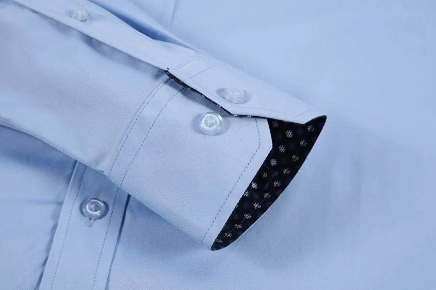 Calvetti Skyline Wrinkle-Free Button-Up Shirt Light Blue