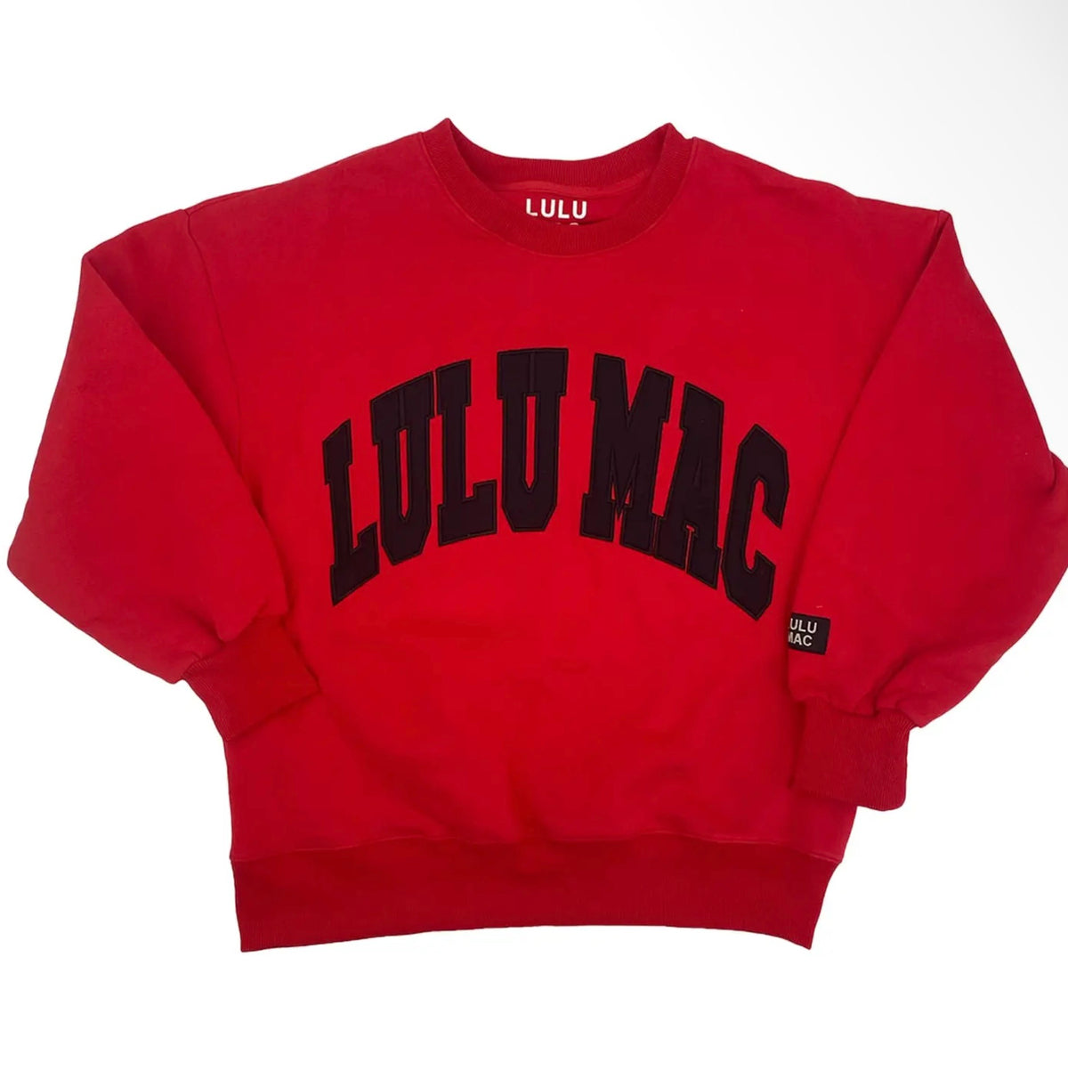 Lulu Mac Red/Black Stitch Sweater