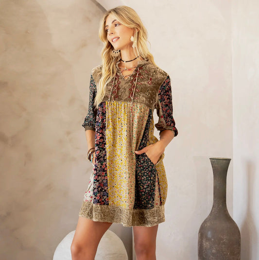Chic Bohemian Babydoll Dress