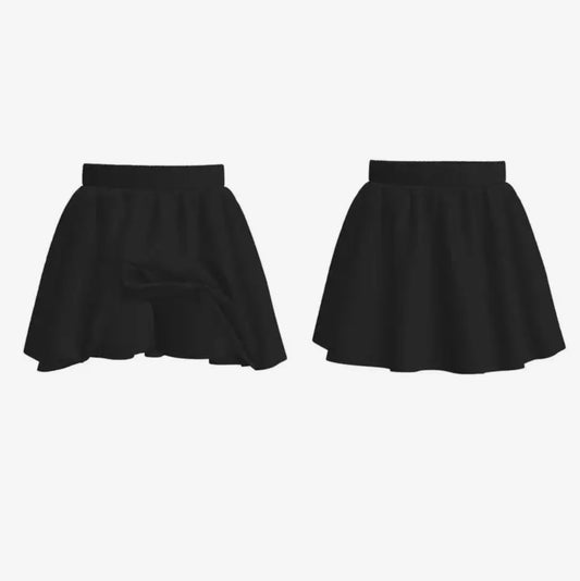 Girls Soft Athletic Skort Black