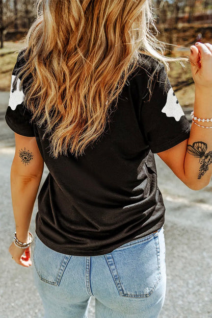 Halloween Sequin Ghost Tee