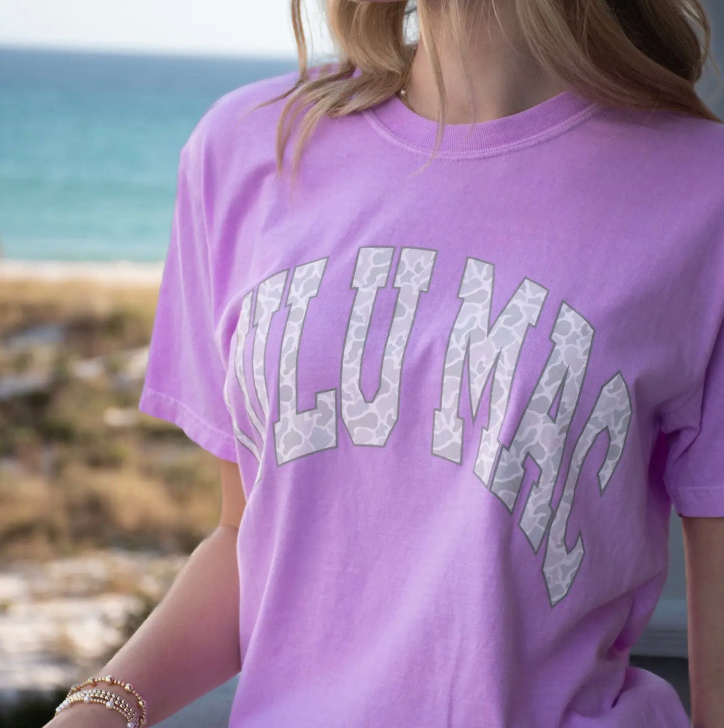 Lulu Mac Violet Comfort Color Plus Size Tee