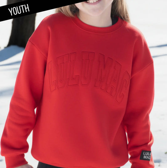 Youth Lulu Mac Red on Red Sweater
