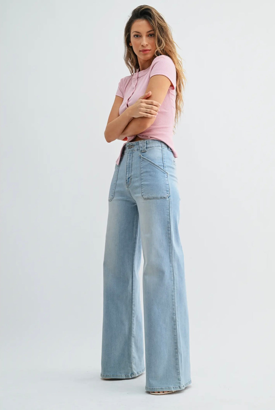 ✨ Arch Appeal Wide Leg Flare Jeans JBD