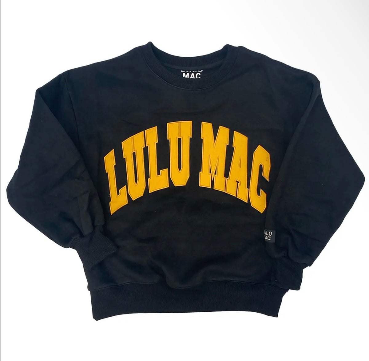Lulu Mac Black/Yellow Stitch Sweater