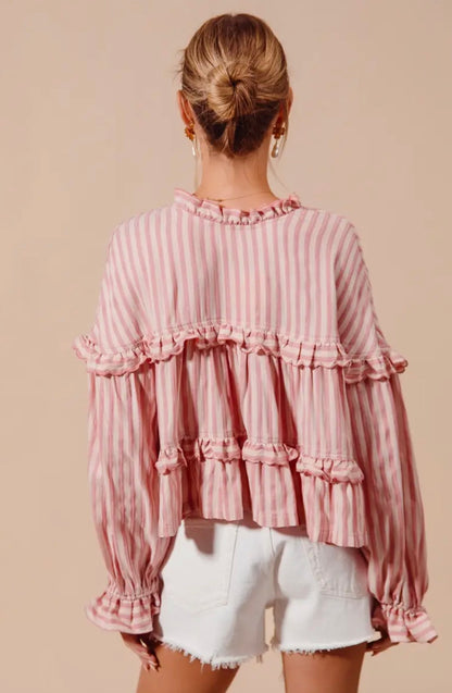 Charmed Blush Boho Reversible Top