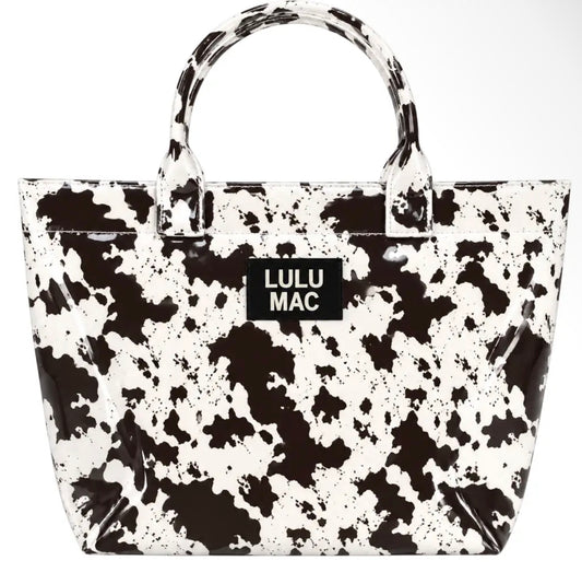 Lulu Mac Cow Print Tote Bag