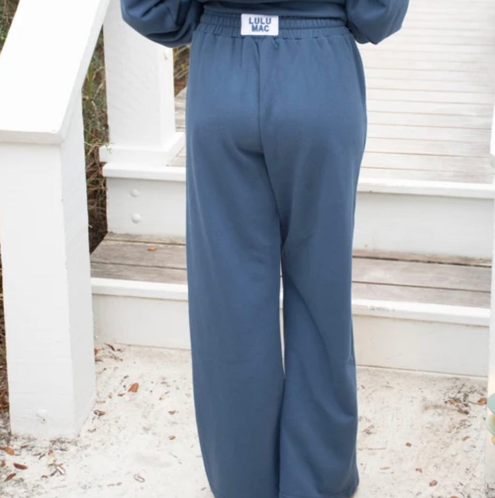 Lulu Mac Terrycloth Pants Navy