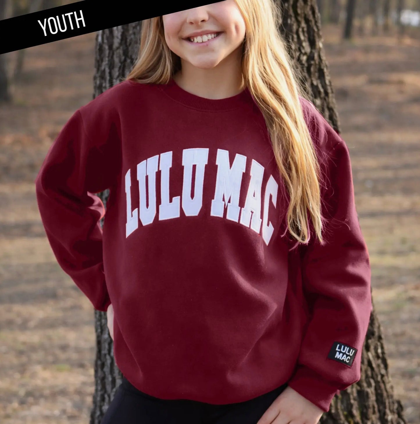 Youth Lulu Mac Maroon Sweater