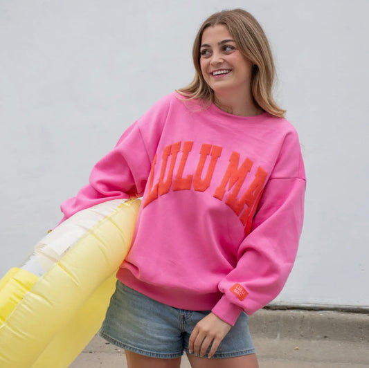 Lulu Mac Pink/Orange Puff Sweater