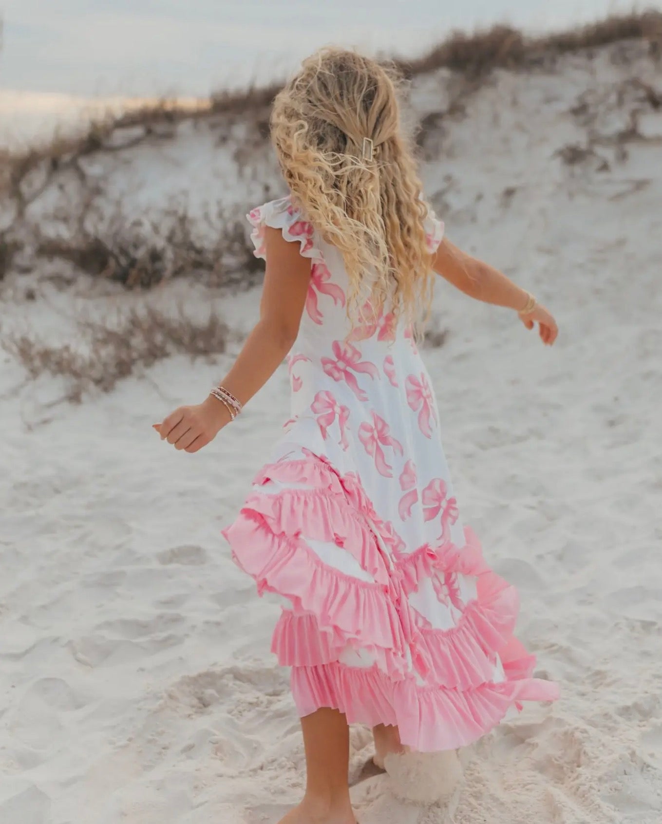 Pretty in Bows Ruffle Dress