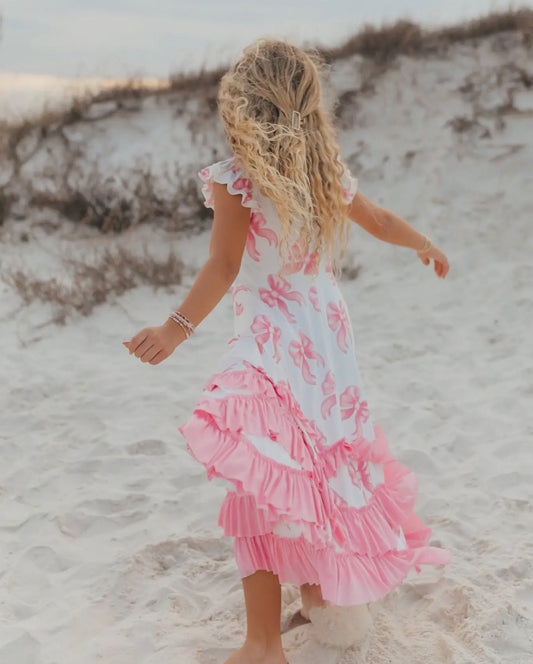 Pretty in Bows Ruffle Dress