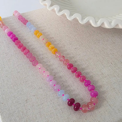 Ombré Beaded Naclace-Waterproof