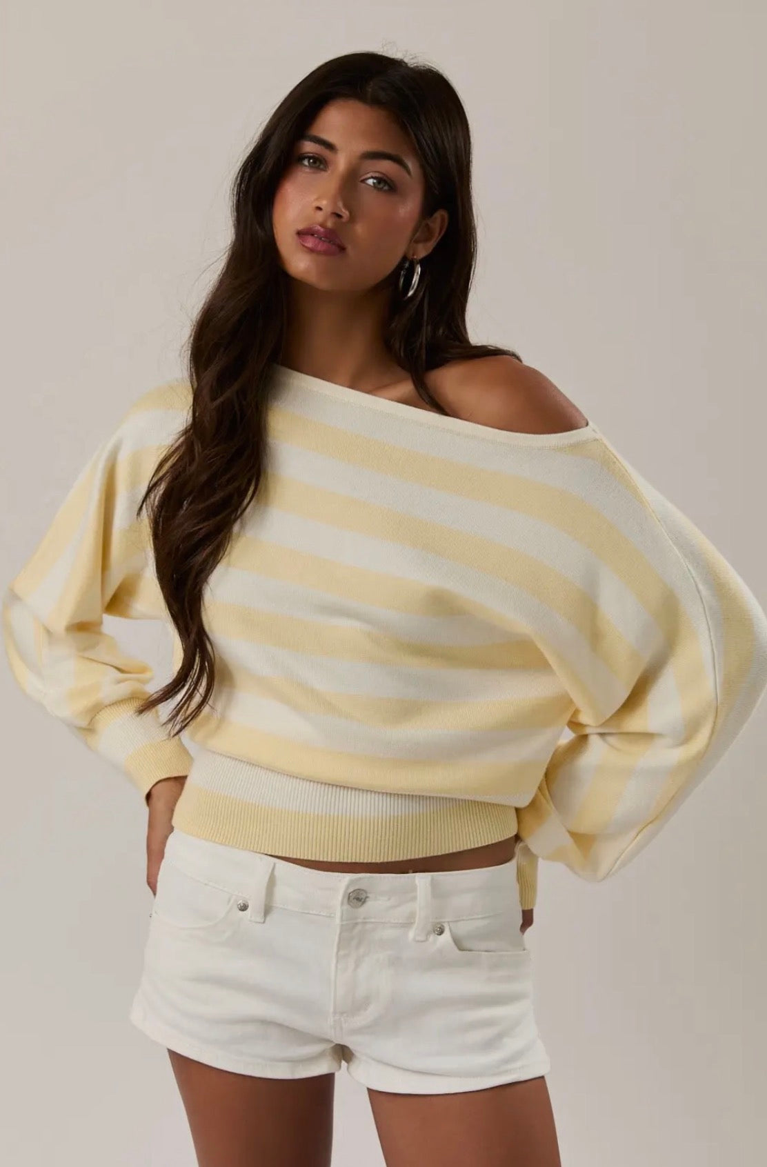 Kori Boat Neck Dolman Sleeve Sweater