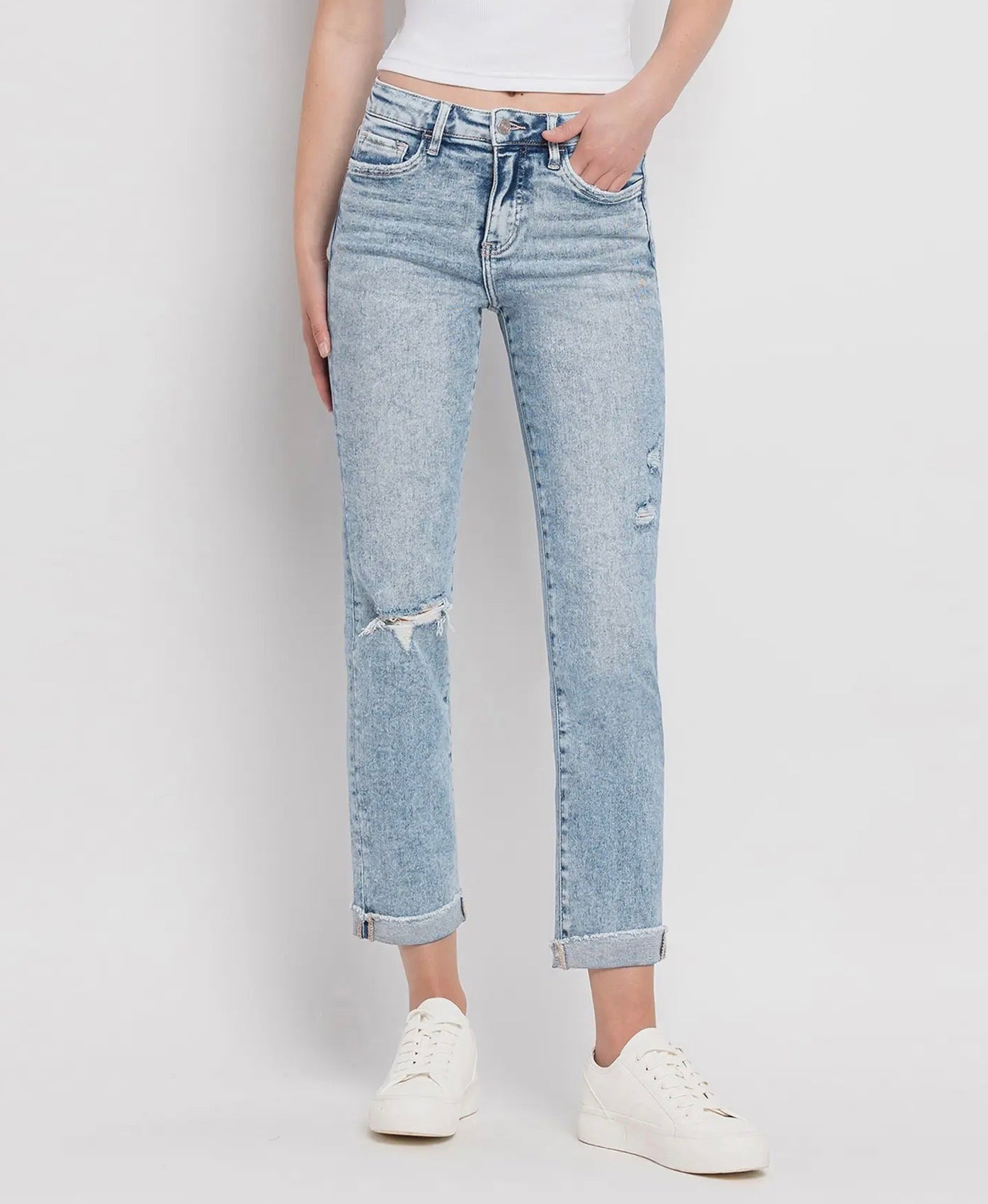 Tummy Control High Rise Lovervet by Vervet Jeans