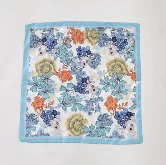 Floral Scarf Blue