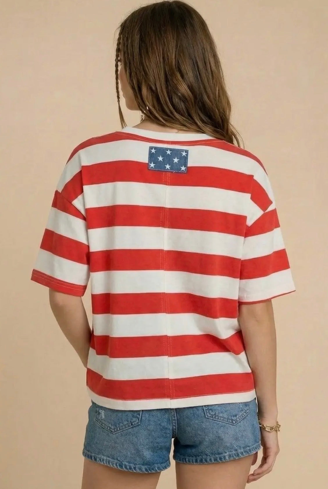 4th of July Star Pocket Tee
