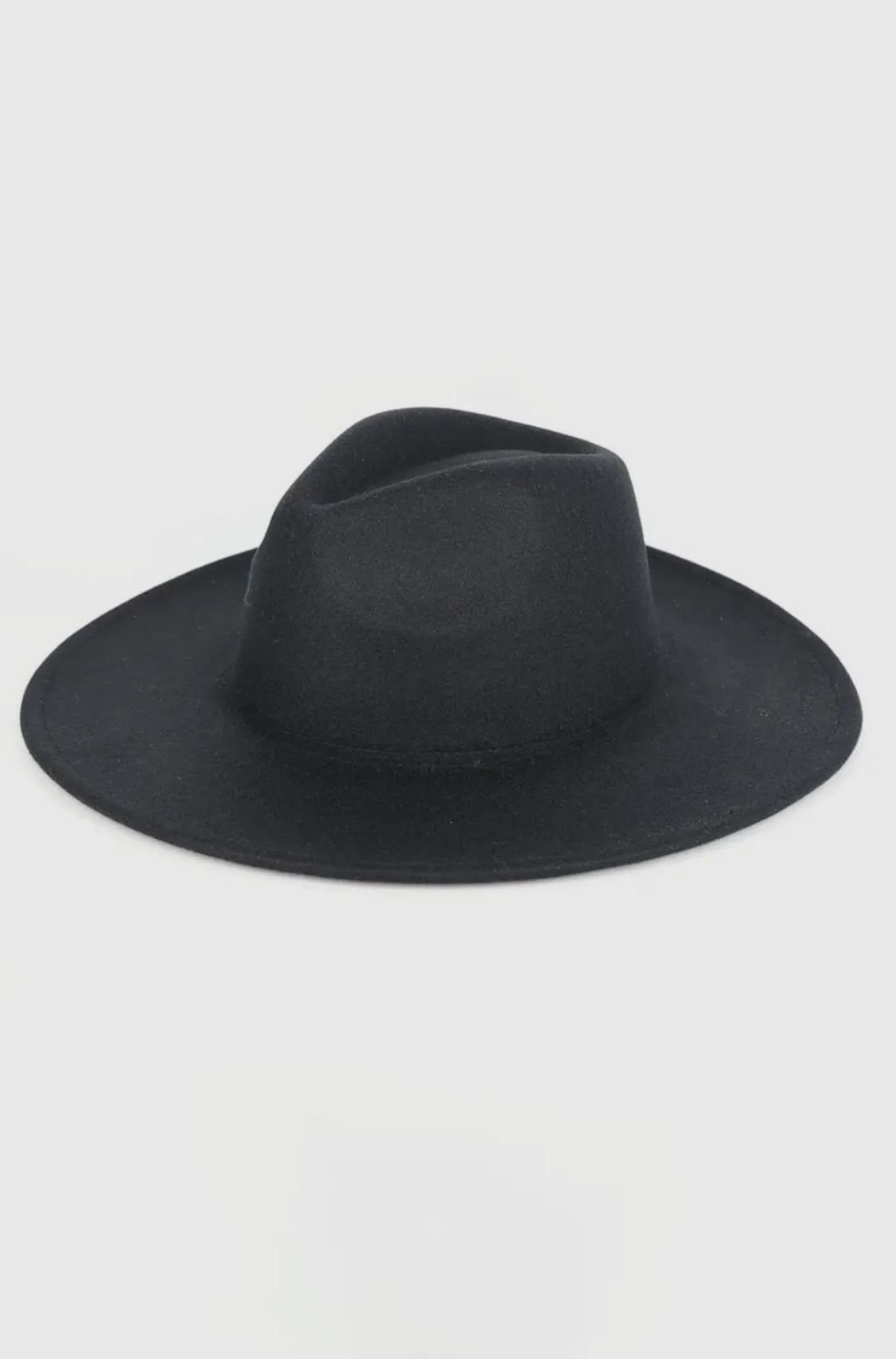 Hannah Felt Panama Hat Black