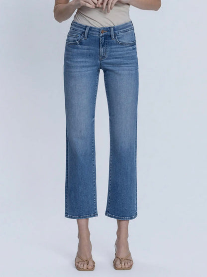 Lovervet Mid-Rise Ankle Straight Jeans