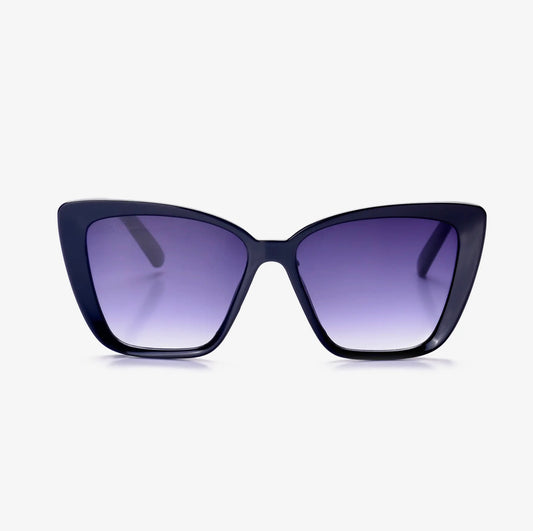 Callie Black Medium Cat Eye Sunglasses