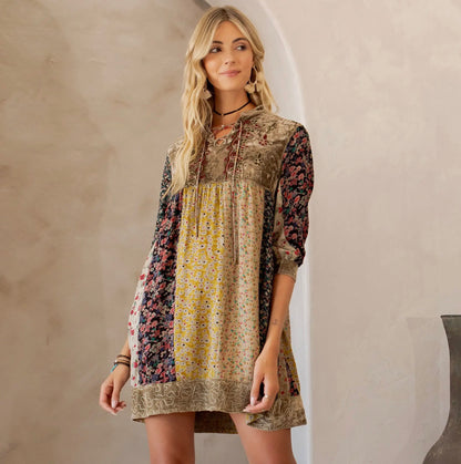 Chic Bohemian Babydoll Dress