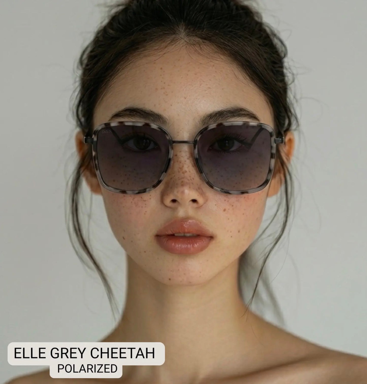 Elle Grey Cheetah Polarized Sunglasses