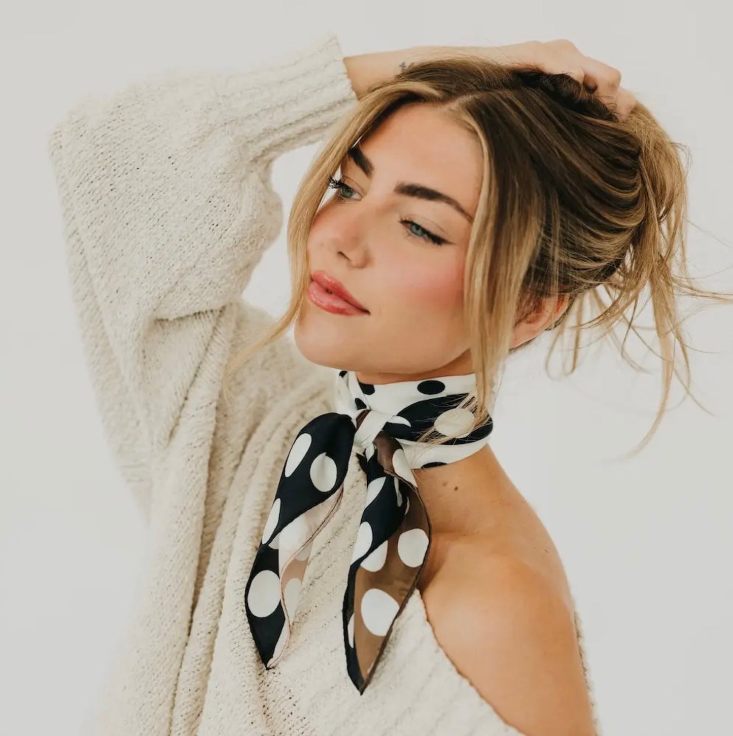 Classic Polka Dot Scarf