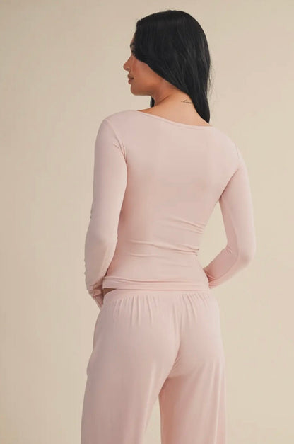 Soft Knit Jersey Square Neck