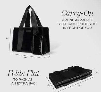 Case-Mate Midnight Black Jelly Tote Bag
