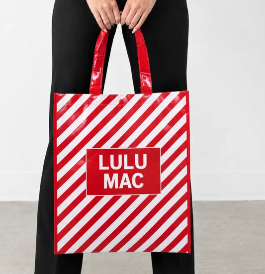Lulu Mac Reusable Totes Candy Cane
