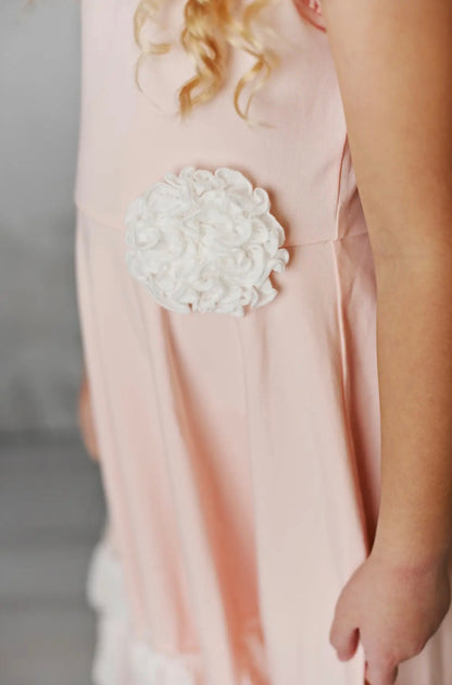 Blush Bloom Ruffle Dress