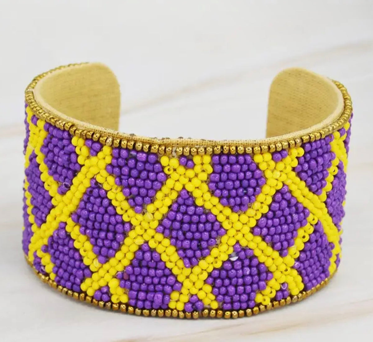 Game Day Beaded Cuff
