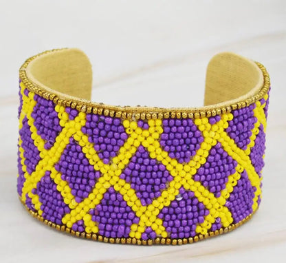 Game Day Beaded Cuff