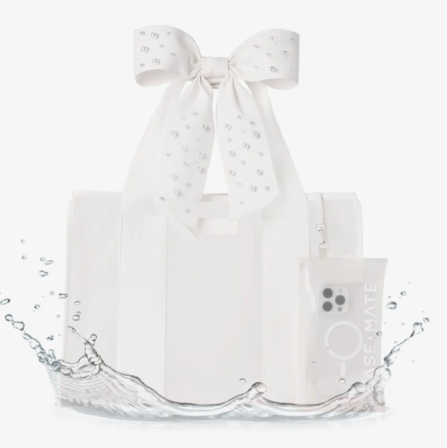 Morgan Case-Mate Pearl Bow Jelly Tote