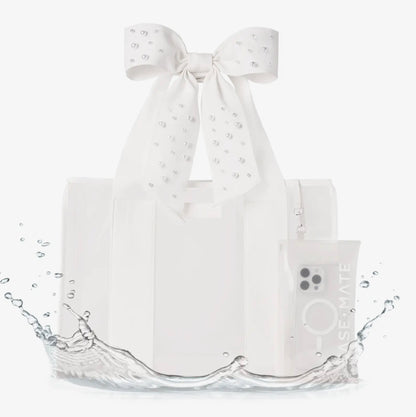 Morgan Case-Mate Pearl Bow Jelly Tote