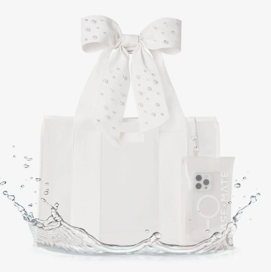 Morgan Case-Mate Pearl Bow Jelly Tote