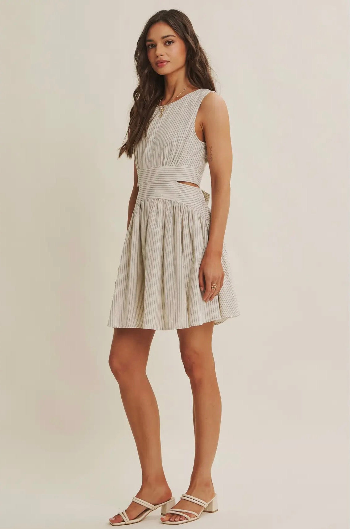 Seaside Breeze Open Back Mini Dress