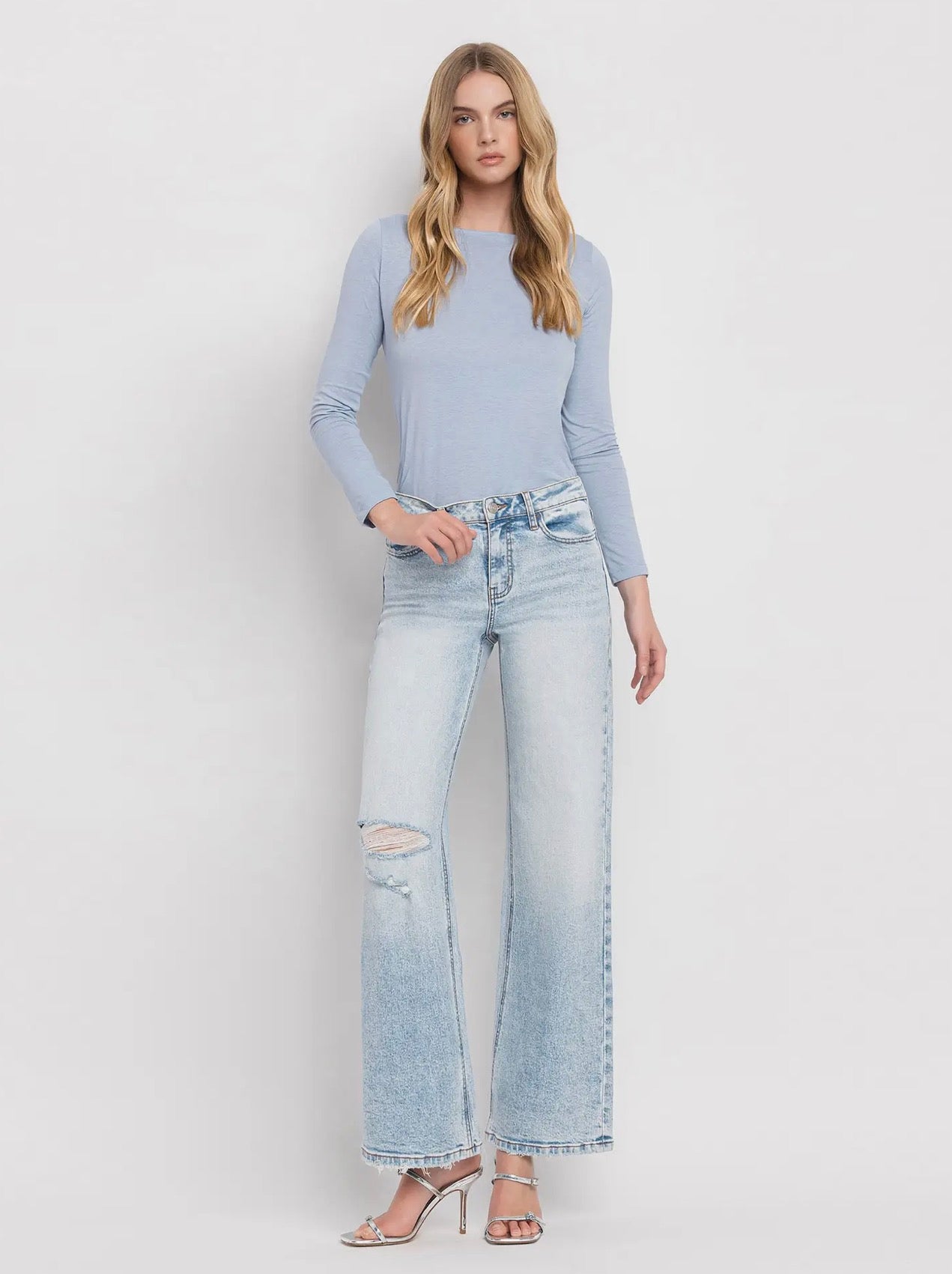 Lovervet Tummy Control High Rise Wide Leg