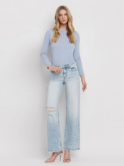 Lovervet Tummy Control High Rise Wide Leg
