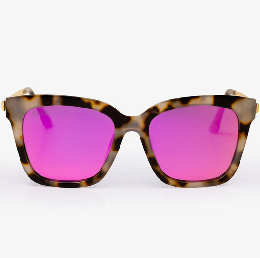 Lyla Pink Polarized Medium Cat Eye Sunglasses